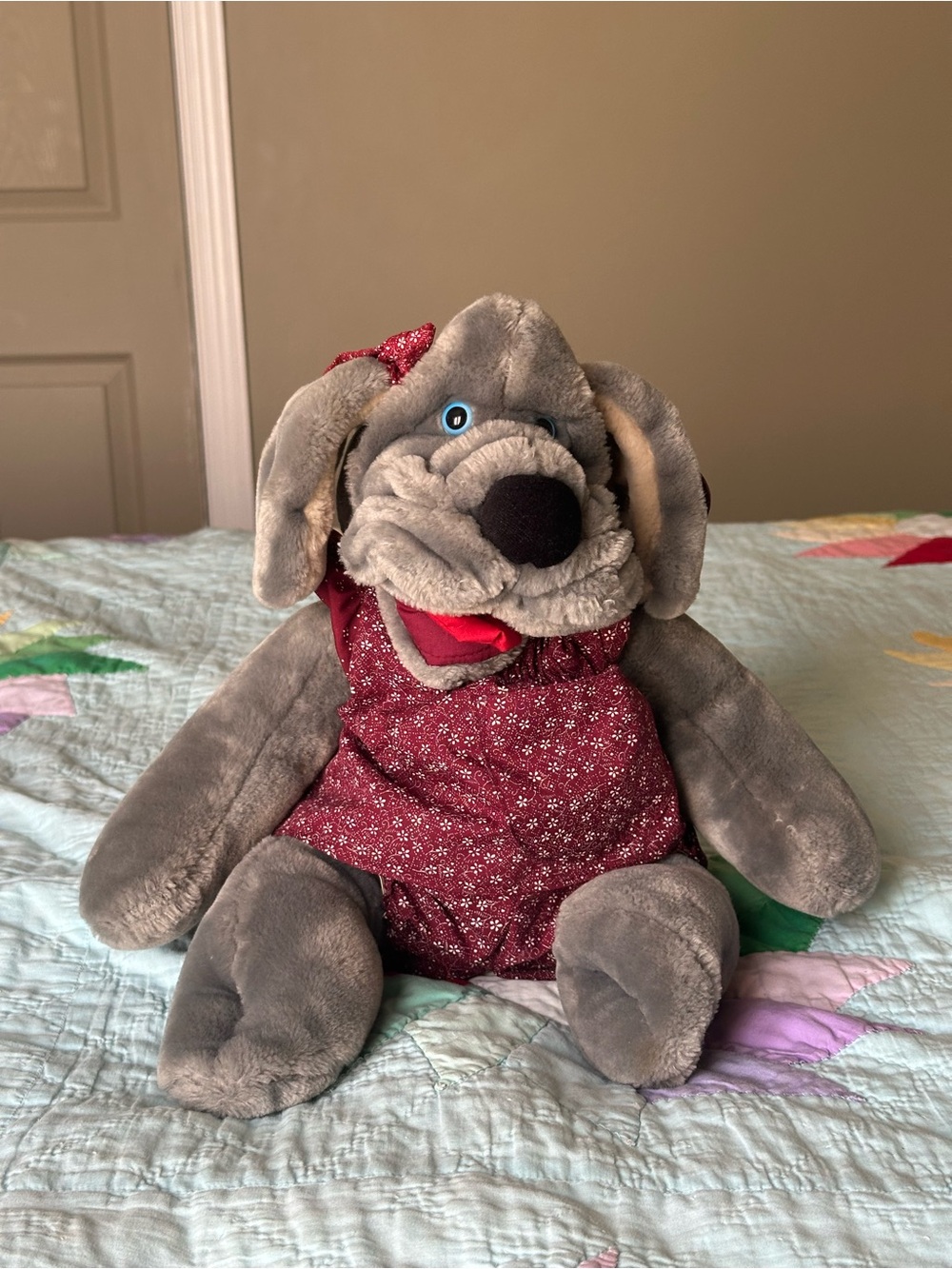 Vintage Ganz Bros Heritage Collection Plush Wrinkle Dog (1988)